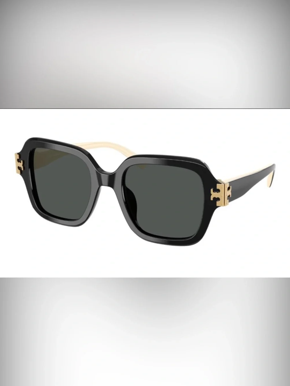 Tory Burch Black Sunglasses with Gold Accents